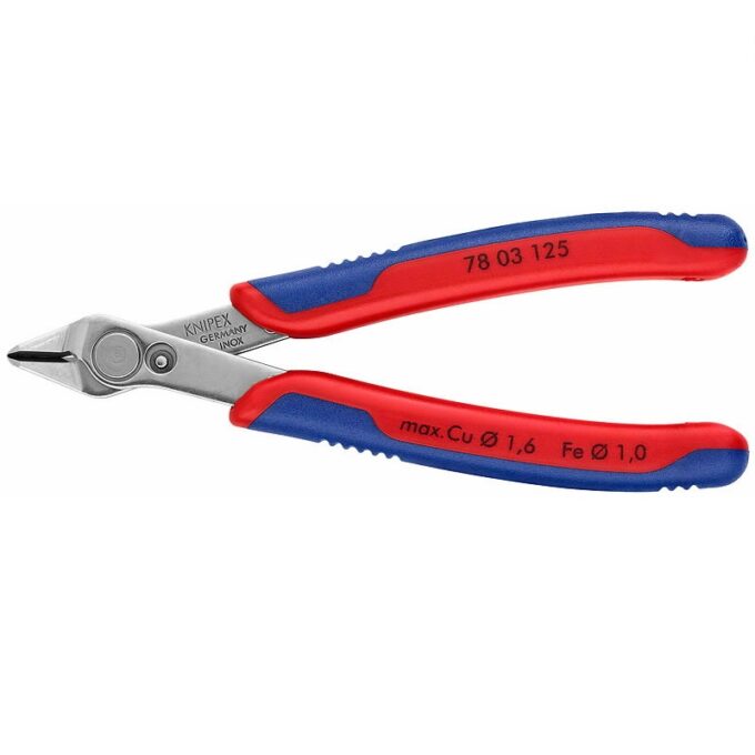 Elektronikos žnyplės 125mm INOX, Knipex
