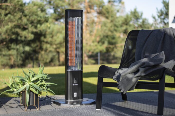 Infraraudonųjų spindulių šildytuvas “Joris” 2000W, juodas - Image 3