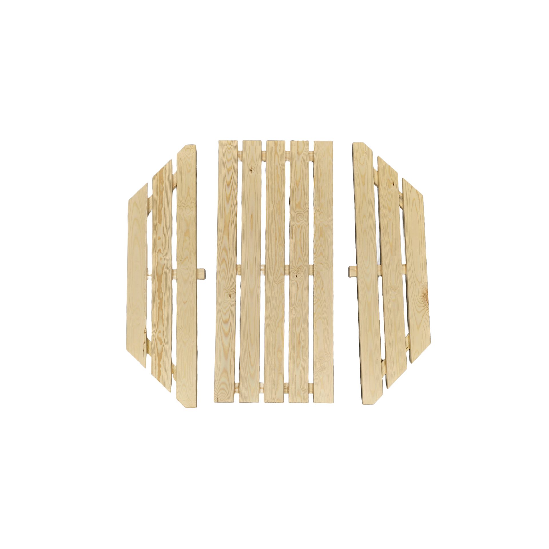 Medinė smėliadėžė „Aštuonkampė“ su suoliukais ir dangčiu, 120 x 120 cm - Image 4