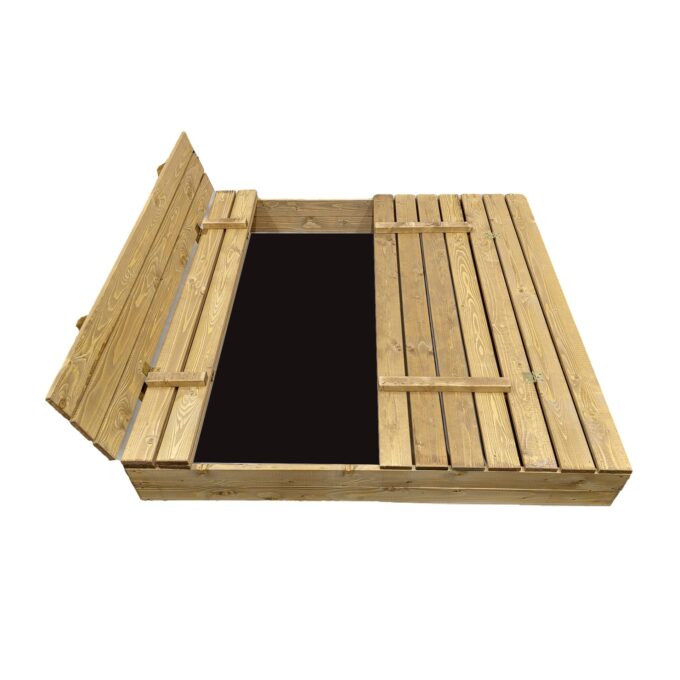 Smėlio dėžė Bonus Orbis, 140x140cm, su patiesalu, ruda - Image 2