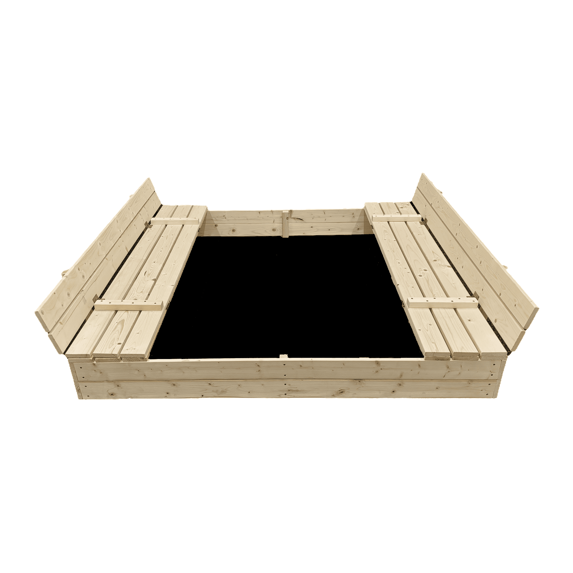 Smėlio dėžė Bonus Orbis, 160x160cm, su patiesalu ir 400kg smėlio - Image 2