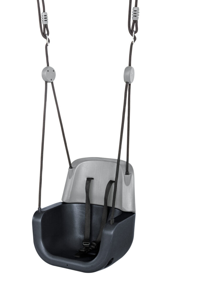 Ergonominės vaikiškos sūpynės 3in1, antracito - Image 3