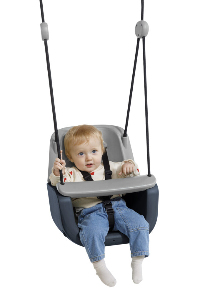 Ergonominės vaikiškos sūpynės 3in1, antracito - Image 2