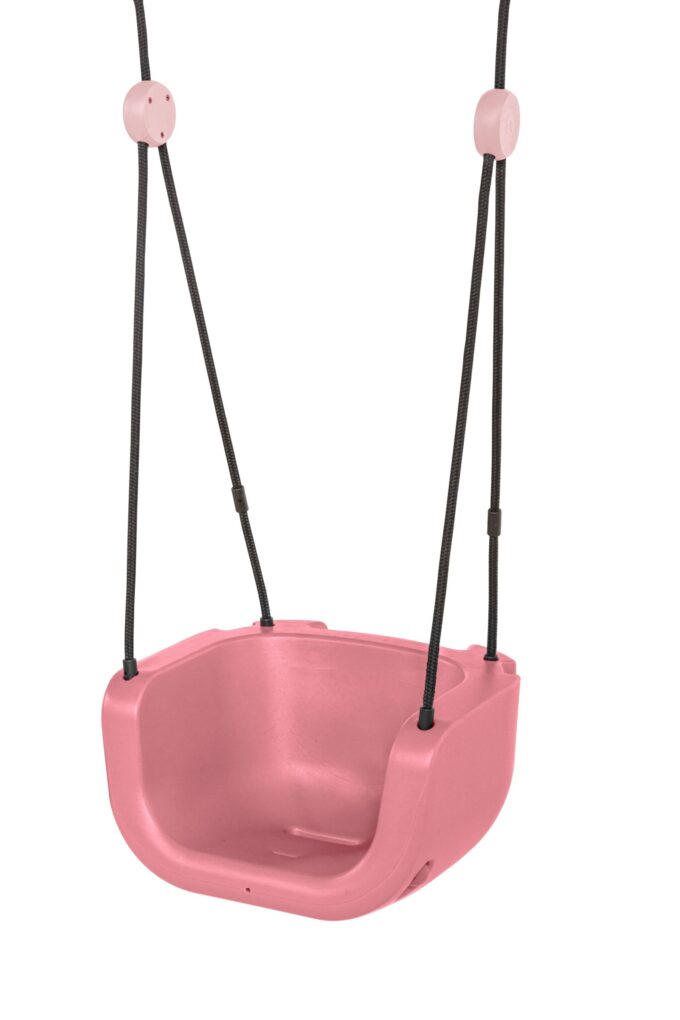 Ergonominės vaikiškos sūpynės 3in1, pastelinė rožinė - Image 4