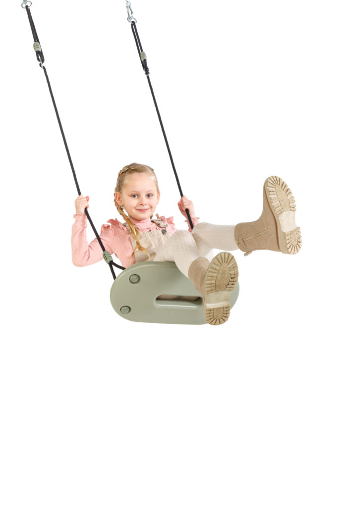 Ergonominės pakabinamos sūpynės, pastelinė žalia - Image 4