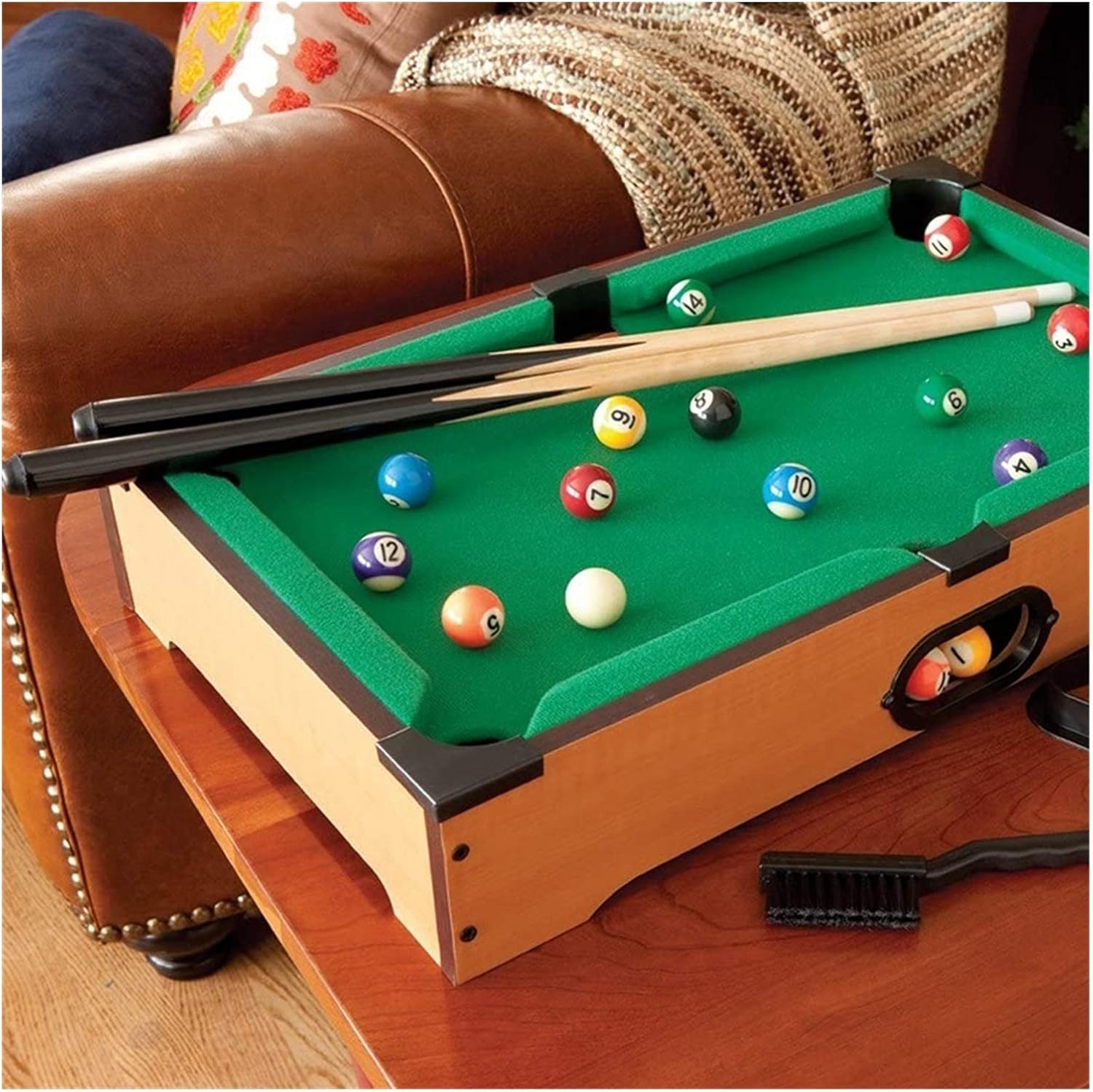 Medinis žaidimų stalas „Stalo biliardas“, 51 x 31 x 10 cm - Image 2