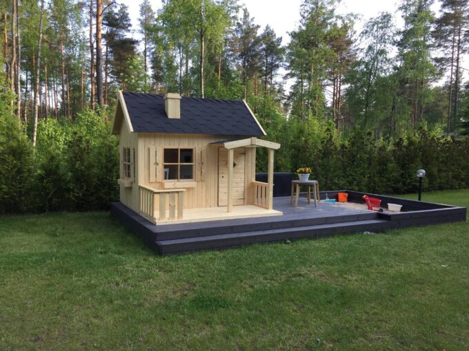 Medinis vaikų žaidimų namelis "Geniukas" - Image 12