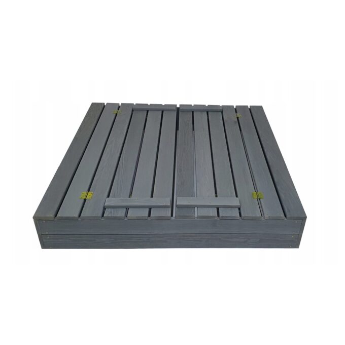 Smėlio dėžė Bonus Orbis, 160x160cm, su patiesalu ir 400kg smėlio, pilka - Image 8